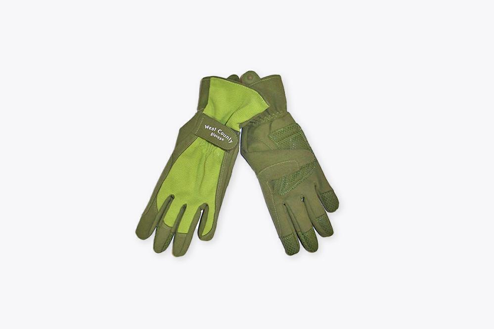 West County Gardener Classic Garden Gloves (Lime) Gloves